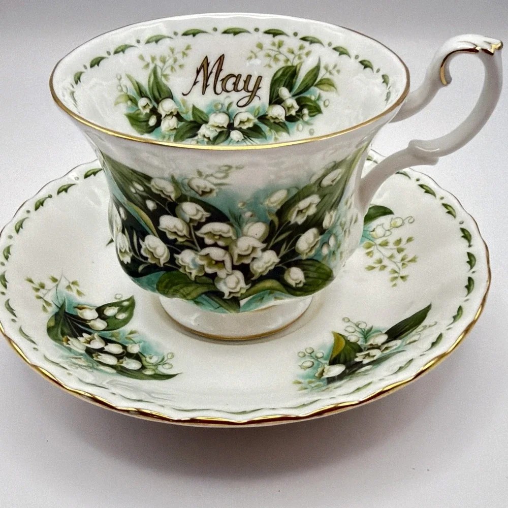 Royal Albert Tea Cup & Saucer Set Lily Of The Valley Flower Series Bone China